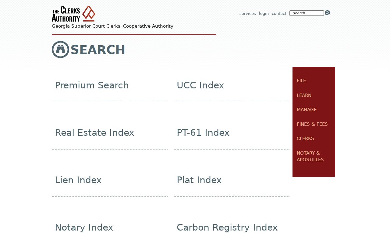 Griffin people search choices in the GSCCCA real estate index